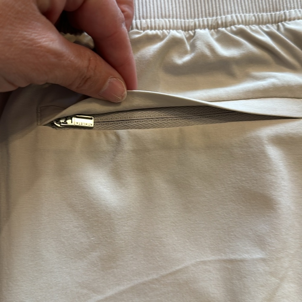 NWT Athleta Brooklyn Ankle Pant Light Tan / Ecru Size 10 - Picture 11 of 16